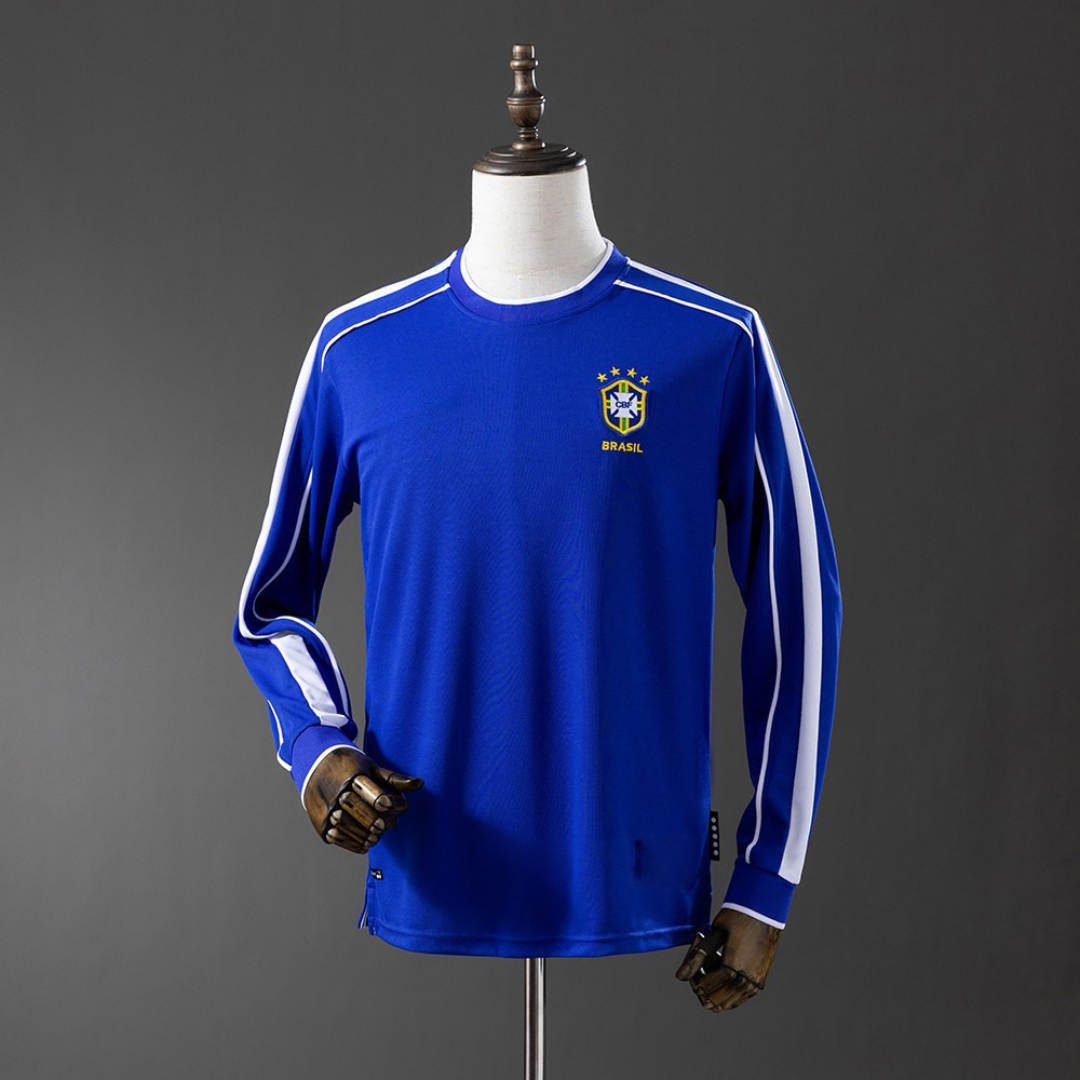 BRAZIL 1998 (LONG SLEEVE) AWAY SHIRT – Retro Soccer